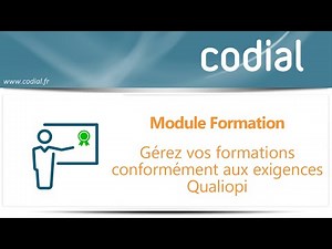 Gérez vos dossiers de formation Qualiopi avec le module formation de Codial