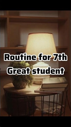 Routine for 7th Grade Students#routinevlog#7thgrade#studyroutine#vlog#shorts#minivlog