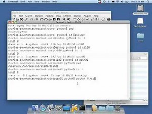Developing a Python Program with JEdit on Macintosh OS/X