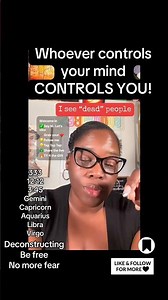 Comment whoever controls your mind controls you