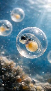 From a Tiny Dot to the King of the Reef 😍 The Napoleon Wrasse begins its life as a tiny floating egg in the open ocean. The egg hatches into a fragile, transparent larva. The larva grows into a black-and-white patterned juvenile living near coral reefs. Over time, it becomes a strong and elegant adult female. Some of the largest females later transform into dominant males that lead spawning. This cycle continues, protecting and sustaining the coral reef ecosystem. Egg → Larva → Juvenile → Adult