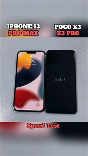 iPhone 13 Pro Max vs POCO X3 Pro – SPEED & PUBG TEST! Who Wins? 🔥 #Shorts"