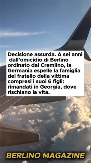 L’assurda decisione della Germania: a sei anni dall’omicidio a Berlino di Selimchan Changoschwili, georgiano di origine cecena ucciso da un sicario su mandato del Cremlino, il governo tedesco ha espulso la famiglia del fratello della vittima. All’alba di giovedì scorso, la polizia ha fatto irruzione nella casa di Surab Changoschwili, sequestrato i telefoni di tutta la famiglia e accompagnato lui, la moglie e i sei figli – tra i 9 e i 19 anni – all’aeroporto, da dove sono stati imbarcati per Tbil