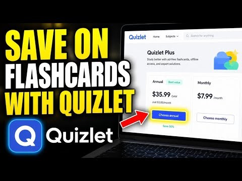 How to Save on Flashcards with Quizlet - Quick Tutorial