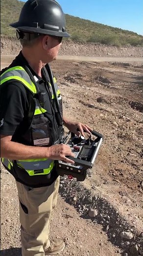 Remotely controlling a D11 dozer with Cat Command for dozing! Line of sight operation