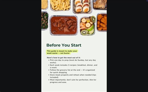 4-week Meal Prep Guide | Meal Prep Planner for Busy Women | Weekly Meal Plan + Grocery Lists | Healthy Meal Prep Ebook | Instant Download - Etsy