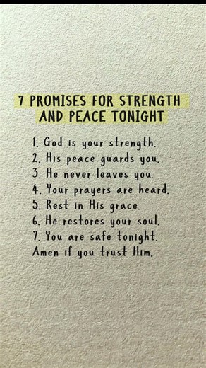 7 Promises for Peace of Mind Tonight #christianshorts