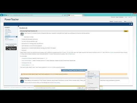 PowerSchool grade book: create a desktop shortcut!