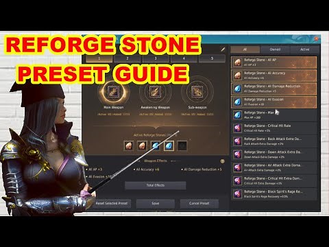 BDO Reforge Stone & Preset Guide