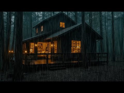 Best Rain and Lightning Sleep Sounds | Soothing Rain Ambience for Restful Sleep