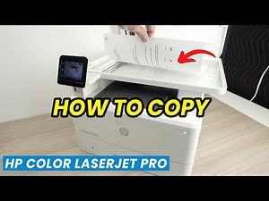 How to Make a Copy Using Your HP Color Laserjet Pro Printer