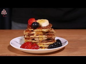 How to make easy pancakes without any flour | 挑战常规，不用面粉也能做出美味pancake [Geometric Image | 几何映像]
