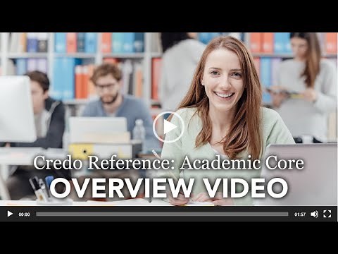 Credo Reference Overview Video