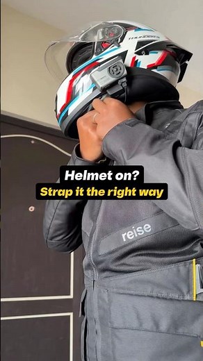 How to Wear a Double D-Ring Helmet Strap 🏍️
