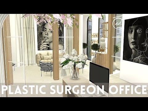 PLASTIC SURGEON OFFICE || Sims 4 || CC SPEED BUILD + CC List