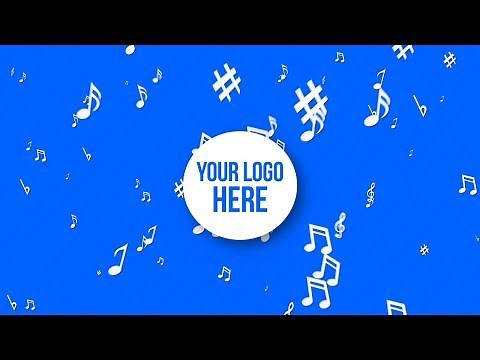 Music Notes Explosion - Your Logo Here / Colorful // Free Motion Graphics