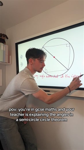 Understanding the Angles in a Semi-Circle Theorem