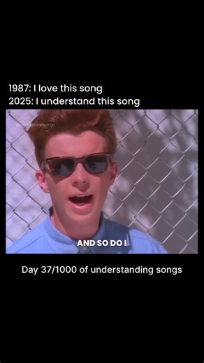 understand songs on Instagram: "Follow (us) @understandsongs for daily music, “Never Gonna Give You Up” by Rick Astley, released in 1987 as the lead single from his debut album Whenever You Need Somebody, is an iconic dance-pop track that helped define the late ’80s sound. Powered by shimmering synths, upbeat drum programming, and Astley’s unexpectedly deep baritone, the song bursts with polished energy and irresistible rhythm. Lyrically, it delivers a message of unwavering devotion — a promise 