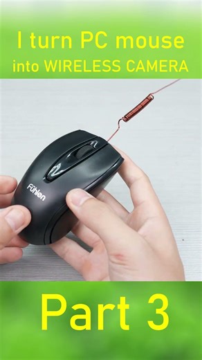 I turn PC mouse into WIRELESS CAMERA part 3