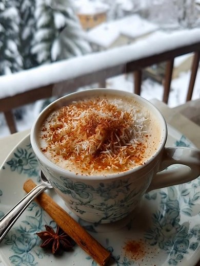 Indulge in the creamy warmth of Coconut Snow Chai! This delightful twist on classic chai will transport you to a cozy paradise. 🌴☕️✨ Enjoy ❤️ 👇👇👇 | Alexandra Recipes