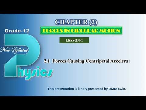 Grade 12 Physics Chapter 2 Lesson 1