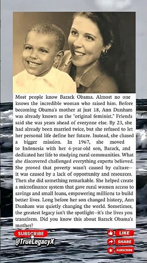 The Incredible Story of Barack Obama's Mother That Most Americans Never Knew 🇺🇸 #usa #america