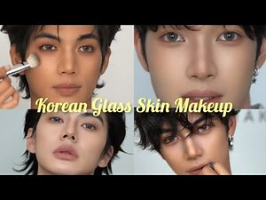 Korean Glass Skin Makeup ✨ Full Transformation | Boy to K-Beauty Idol Look 😍