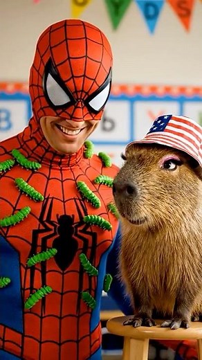 Lily Didn’t Expect the TEACHER to Wear the Capybara Costume! #capybara