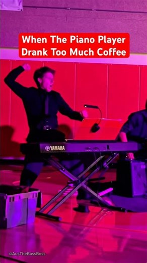 When The Piano Player Drank Too Much Coffee #shorts #piano #coffee