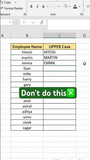 💢💥How to use upper function in ms excel💢✨