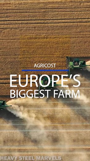 Agricost: Europe's Largest Farm (Located In Romania) #farm #farmlife #tractor #europe #machine #engineering