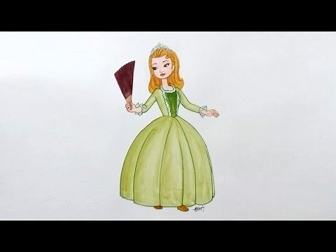how to draw Princess amber from sofia the first