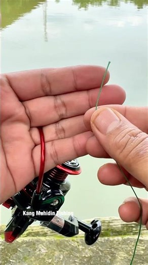 How to put line on a spinning reel 👍👍 #fishing #fishingknots #tutorial