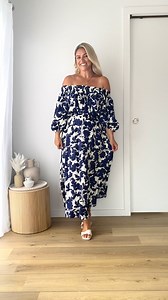 19K views · 35 reactions | Step out in style with our gorgeous Talu Off Shoulder Midi Dress! Available in sizes 8-20 ♡ | Gingham and Heels | Facebook