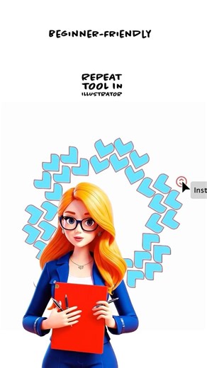 Repeat Tool in Adobe Illustrator Create logo in seconds