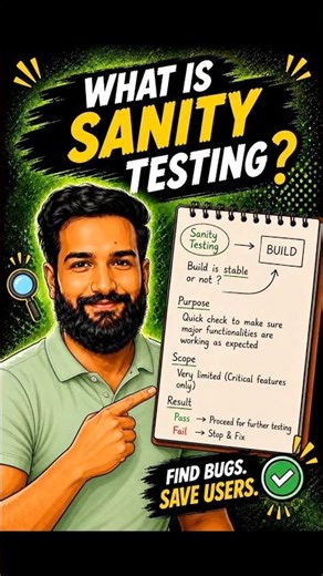 Smoke Testing aur Sanity Testing me confuse mat hona! 🔥