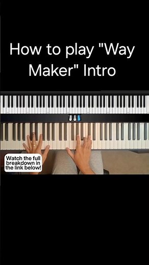 How to play "Way Maker" Intro