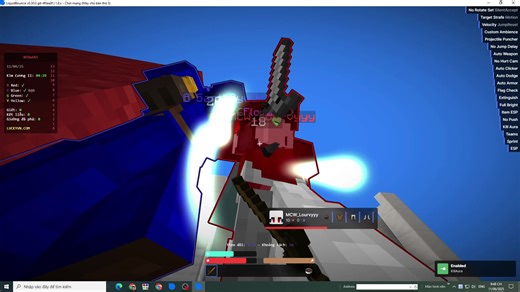 Tôi cảm thấy k còn niềm vui khi chiến thắng kiểu này nx ... #minecraft #minecraftbedwar #liquidbounce #cheatminecraft #cheatminecraft