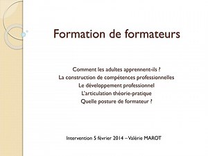 Formation de formateurs - SlideServe