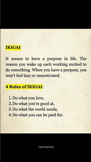 IKIGAI Explained: Find Your True Purpose in Life in 4 Simple Steps
