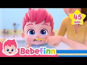 Morning routine songs for kids | Brush teeth and Wash your face | Bebefinn! Nursery Rhymes