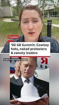 The 2002 G8 summit: White hats, naked protesters and sweaty leaders