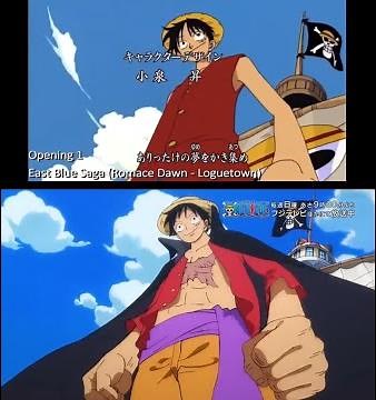 ONE PIECE episode 1000 full special opening comparison