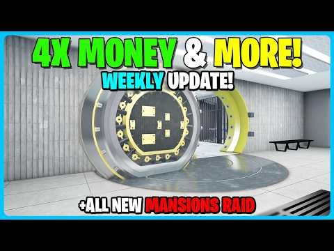 GTA ONLINE WEEKLY UPDATE! 4X MONEY & NEW MANSIONS RAID!
