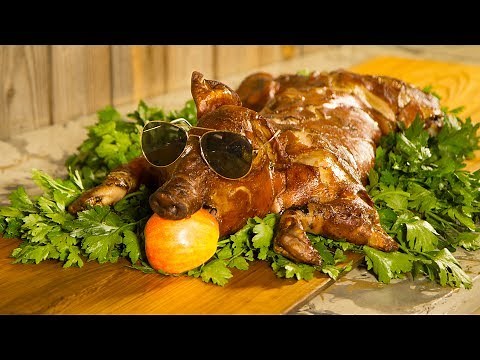 Whole Pig on the Blaze Professional Gas Grill Rotisserie