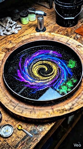 galaxy ai epoxy resin table || #interiordesign #renovation