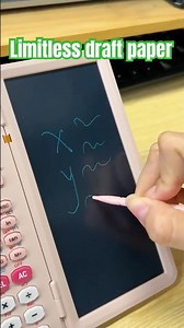 Why use paper when your calculator can do this？🤔 #calculator #coolest #stationery