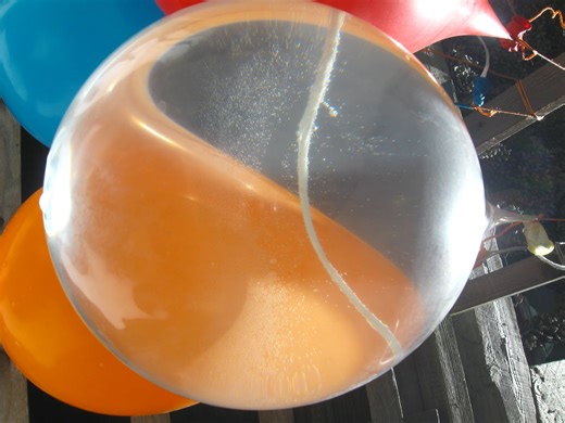 Water Balloon Freezing - Time Lapse
