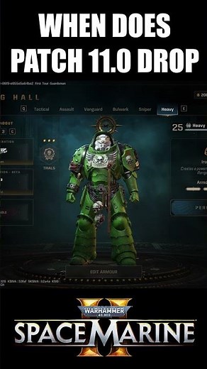When Does Patch 11.0 of Space Marine 2 Release? #spacemarine2 #warhammer40k #gaming