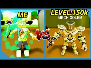 Me VS Level 150,000 Max Boss - Roblox Slaying Simulator
